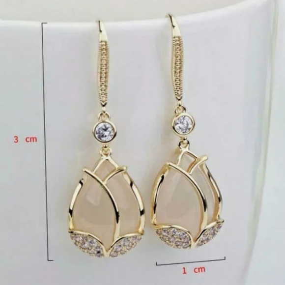 Moonstone Earrings - Picture 6 of 7